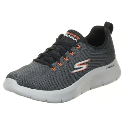 Afbeelding van Skechers Heren Go Walk Flex Vespid Sneaker, houtskool, 42 EU