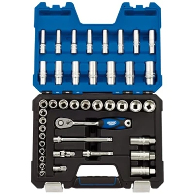 Afbeelding van Draper 16451 3/8 inch vierkante aandrijving metrische socket 42 delige set