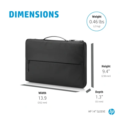 Afbeelding van HP 14 Laptop sleeve Zwart