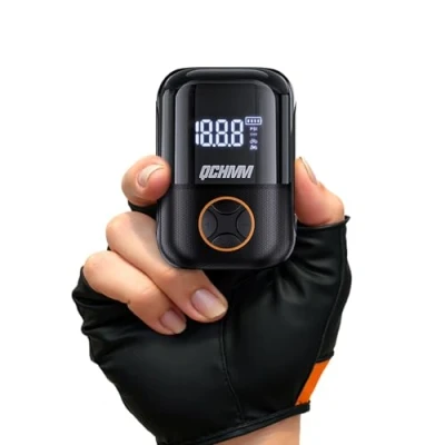 Afbeelding van Mini fietspomp, elektrische fietspomp met digitale lcd drukmeter, 120 psi fiets luchtpomp, 600 mAh, type C oplaadbare accu, minipompen voor fietse