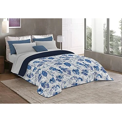 Afbeelding van MB HOME ITALY T FA bladeren 1P, winterdeken fantasy, bladeren, eenpersoonsbed