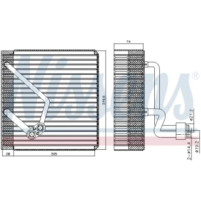 Afbeelding van Nissens Airco verdamper 92342