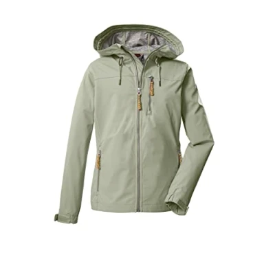 Afbeelding van G.I.G.A. DX Women&#039;s Softshelljack/outdoorjack met capuchon GS 97 WMN SFTSHLL JCKT, light olive, 42, 38392 000