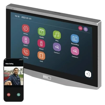 Afbeelding van EMOS GoSmart Extra monitor IP 700B voor video intercom 700A (H4010), touchscreen scherm met 7 inch LCD kleurendisplay, snapshot, opname,