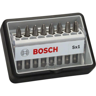 Afbeelding van Bosch Professional 8 delig Schroevenbitset extra hard voor Phillips kruiskopschroeven