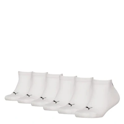 Afbeelding van PUMA Uniseks Plain Sneakers voor kinderen, verpakking van 5 stuks, wit, 35/38 EU