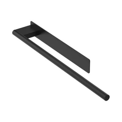 Afbeelding van Ibergrif M34453B handdoekhouder, zelfklevend, 39 cm, voor badkamer, handdoekstang, zonder boren, roestvrij staal, zwart