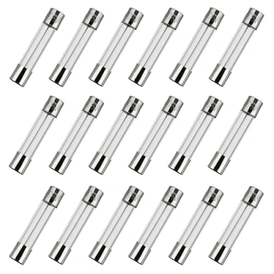 Afbeelding van BOJACK 6 x 30 mm, 20 A, 250 V, 0,24 1,18 inch, F20AL250V, ampère, Volt Fast Blow glazen zekeringen (verpakking van 18 stuks)