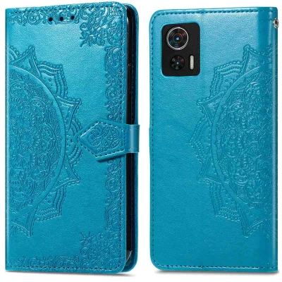 Afbeelding van Motorola Edge 30 Neo Hoesje Kunstleder iMoshion Bookcase Turquoise Telefoonhoesje