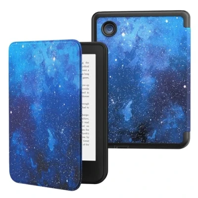 Afbeelding van MoKo Case for Kobo Clara BW/Clara Colour/Clara 2E 6&quot;, Ultra Slim Lightweight with Auto Wake/Sleep Cover Folio Colour 6&quot; 2024, Blue Starry Sky