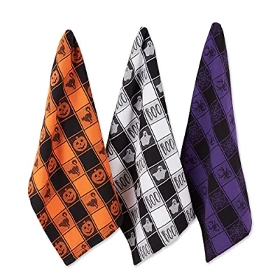 Afbeelding van DII Set van 3 theedoeken Halloween Collection 45 x 71 cm