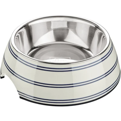 Afbeelding van HUNTER Silda Melamine bak, met roestvrijstalen 160 ml, wit/grijs