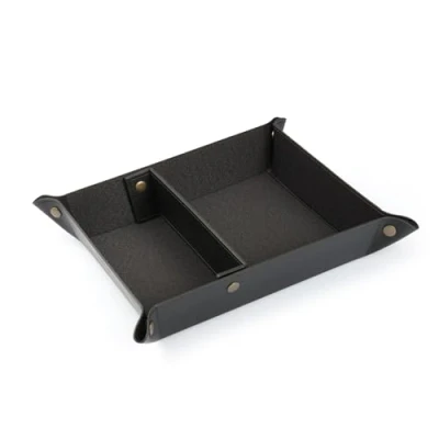 Afbeelding van LONDO Tray Organizer, leer, zwarte voering, 7,87 x 9,44 1,96 cm OTTO391