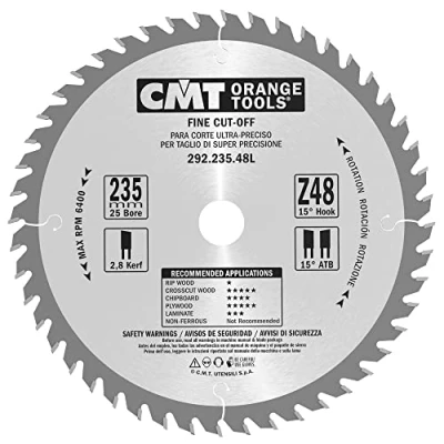 Afbeelding van CMT 292.235.48L HW Cirkelzaagblad 235 x 25 48T Hout