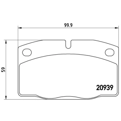 Afbeelding van Brembo Remblokset P 59 005