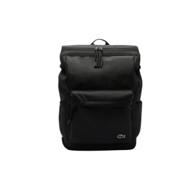 Afbeelding van Lacoste Square Backpack Unisex Rugzak, Maat: One Size, Noir