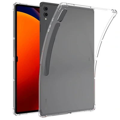 Afbeelding van Samsung Galaxy Tab S9 Ultra Hoes: iMoshion Shockproof Case Tablet Backcover,Softcase Transparant Siliconen En TPU (zacht) Hoezen