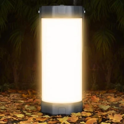 Afbeelding van Glocusent Survival Campinglantaarn, 106 leds met 5 helderheid, tot 1200 lm, 3 modi en SOS, oplaadbaar voor 80 uur, IP68 waterdicht, klein licht, noodverlichting verduistering, orkaan, wandelen