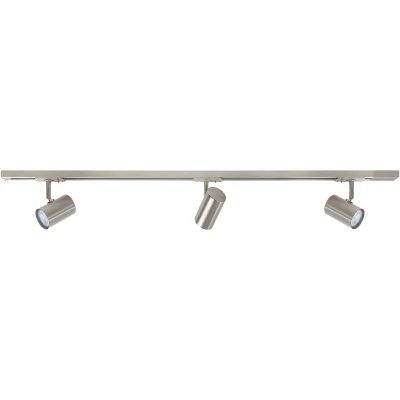 Afbeelding van Highlight Railsysteem Trackline 100 cm + 3 cilinder spots mat chroom
