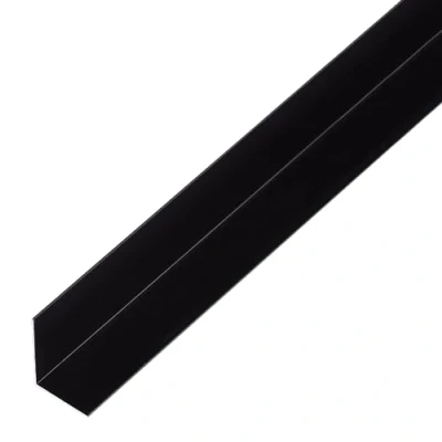 Afbeelding van Alberts Hoekprofiel 25x25x1/1m Aluminium Zwart