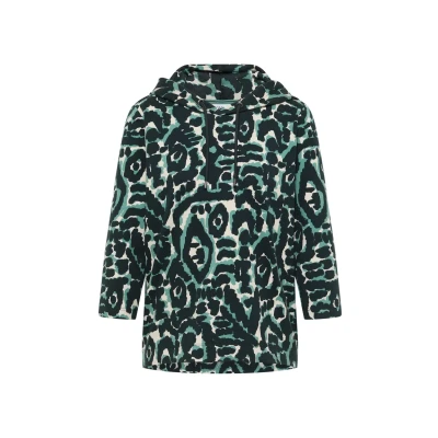 Afbeelding van Cecil Gemustertes Longsleeve, Dames, Maat: Large, Grün