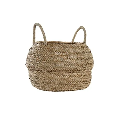 Afbeelding van Decoratieve Mand DKD Home Decor Natuurlijk Zeegras Boho 40 x 30 cm