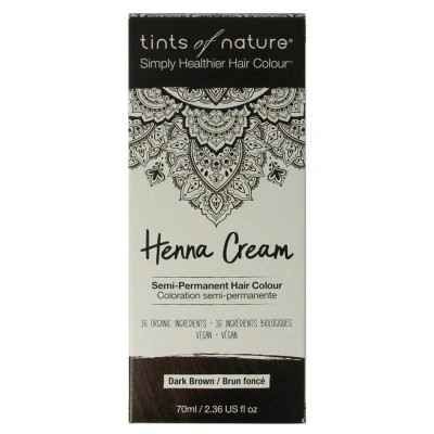 Afbeelding van Tints Of Nature Henna cream dark brown semi permanent 70 ml