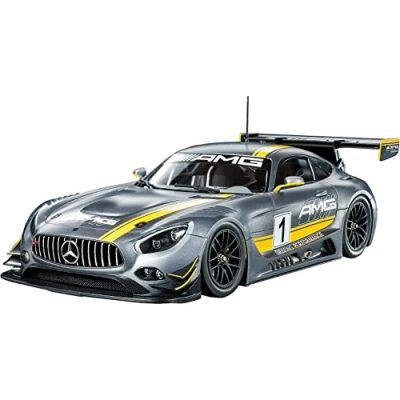 Afbeelding van TAMIYA 24345 1:24 Mercedes AMG GT3#1 getrouwe replica, modelbouw, kunststof kit, hobby, lijmen, modelbouwdoos, montage, onbeschilderd, veelkleurig