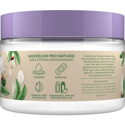 Afbeelding van 1+1 gratis: Andrelon Haarmasker Shea Strong Repair 300 ml