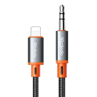 Afbeelding van mcdodo CA 0890 Lightning naar 3,5 mm AUX mini jackstekker, 1,8 m (zwart)
