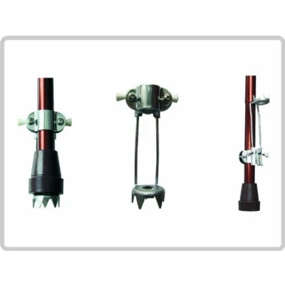 Afbeelding van Ice grip, ijsklauwen voor wandelstokken, sneeuwspikes, antislip universeel, 5 spikes, opvouwbaar Saniversum UG