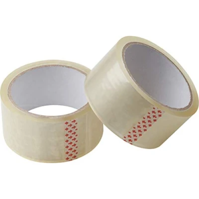 Afbeelding van Meister 4241110 Plakband, 45 m x 48 mm, transparant, set van 2 voor pakketten, verhuisdozen en verpakking, betrouwbare afdichting, goede hechting, pakketband, verpakkingstape, zelfklevende rol