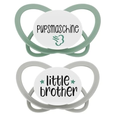 Afbeelding van nip ® Soother My Butterfly Green Special Edition, maat 2 (5 18 maanden), little brother / fart machine