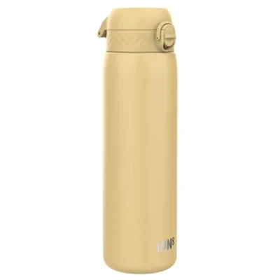 Afbeelding van ION8 1 Liter Roestvrijstalen Waterfles, Lekvrij, Makkelijk te Openen, Veilige Vergrendeling, Draaghendel, Vaatwasserbestendig, Duurzame Krasbestendige Verf, 1200ml (40oz), DrinkflesWoestijn