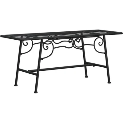 Afbeelding van vidaXL Boombank 110 cm staal zwart