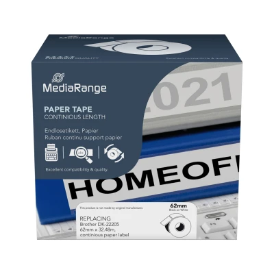 Afbeelding van MediaRange Continuous paper label, for label printers using Brother DK