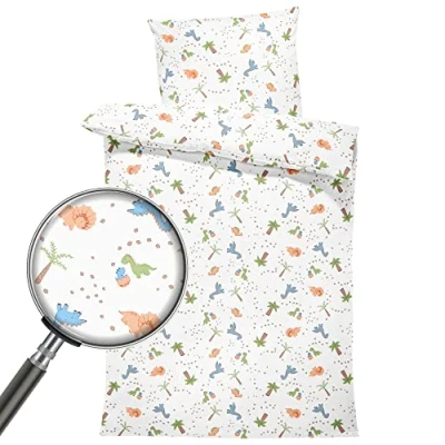 Afbeelding van Dekbedovertrek voor ledikant baby 90x120 cm Katoen dekbedhoes kind bed Set Dekbedzak 90 x 120 En Kussensloop 60 40 Oeko Tex