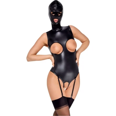 Afbeelding van Bad Kitty Open Fetish Body met Masker Maat XL