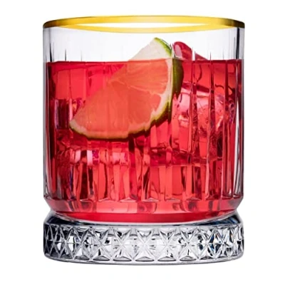 Afbeelding van Pasabahce Tumbler Elysia 21 cl Transparant Goud 4 stuks