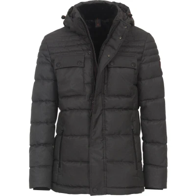 Afbeelding van Casa Moda Jas Antraciet maat 4XL Heren Tussenjas met Regular fit Pasvorm Polyester Suitable Herenkleding