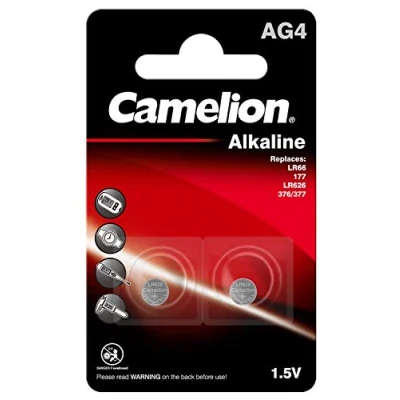 Afbeelding van LR66 Knoopcel Alkaline 1.5 V 20 mAh Camelion AG4 2 stuk(s)