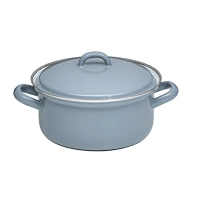 Afbeelding van Riess, 0128 065, Braadpan met deksel 16, CLASSIC PURE GREY, diameter 16 cm, inhoud 1,0 liter, hoogte 12,3 lichtgrijs, 0,918 kg, 22,5 x 17,7 inductie