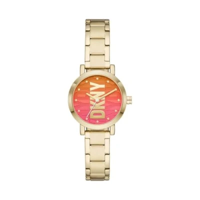 Afbeelding van DKNY Analog Quarz Horloge goldcoloured, Dames, Maat: One Size, Gold coloured