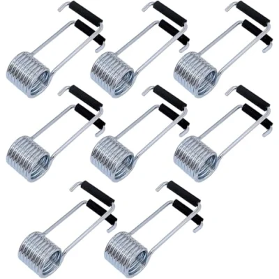 Afbeelding van 4 stuks universele lente deurdranger, vlinderveer met rubberen bumpers