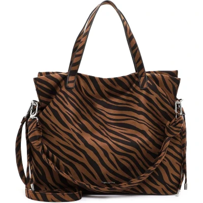Afbeelding van Tamaris Schoudertas Julie Shopper Taupe / Black Veelkleurig