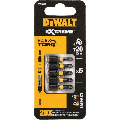Afbeelding van DeWalt Accessoires IMPACT Torsion 25mm Torx T20 DT7381T QZ