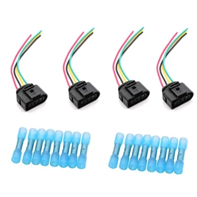 Afbeelding van 4 Stks/set Bobine Connector Harnas Bedrading Plug Compatibel voor Audi A3 A4 A5 A6 TT VW Passat Jetta Golf 1J0973724 2011340 1J0998724