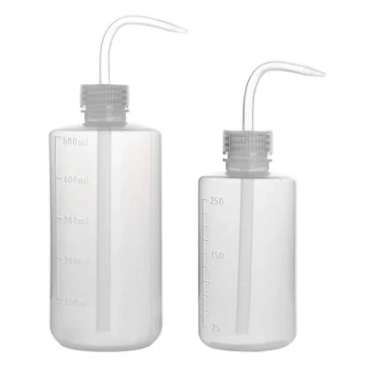 Afbeelding van stonylab Chemische Wasfles, 2 Pack Plastic Safety Lab Squeeze LDPE met Smalle Mond, 250 ml (8.5 oz) en 500 (17