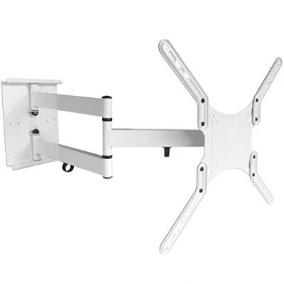 Afbeelding van Witte monitor muurbeugel uitschuifbaar 64,5 cm met VESA 100 200 300 400 voor flatscreens Model: WHW 17