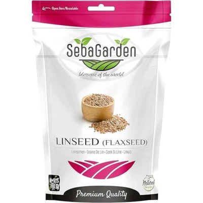 Afbeelding van Seba Garden Lijnzaad/lijnzaad 1 kg, premium kwaliteit, vers geoogst, verpakt in hersluitbare zak, niet GMO, Keto &amp; Paleo